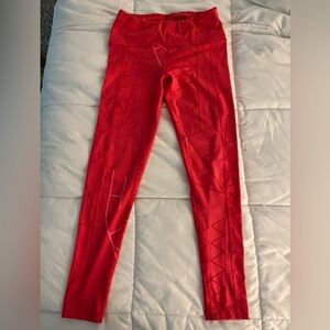 Oiselle Women’s Running Pants/Leggings. Size 06. Color: Red